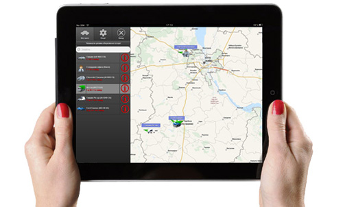 GPS мониторинг GPSavto на iPad